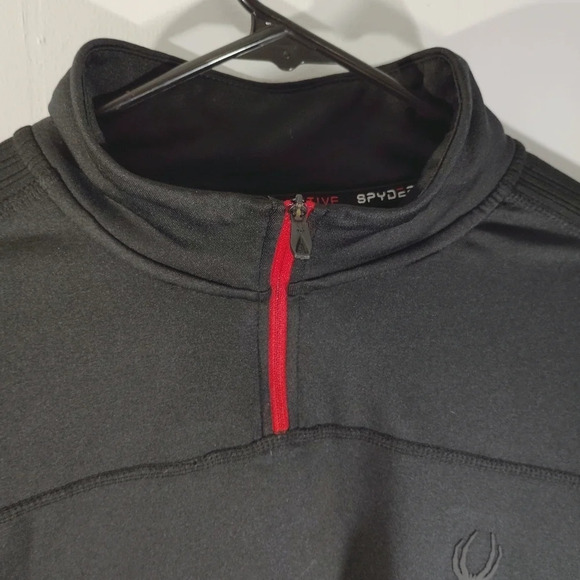 Spyder Pullover Active Shirt ProW B Sweatshirt Large 1/4 Zip Jacket Base… - Picture 8 of 16